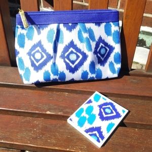 Estee Lauder Makeup Bag with matching Travel Mirror